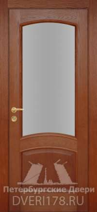 Дверь INVISIBLE ДО Лорд1 шпонированная в цвете Дуб коньяк стекло Сатинат Белый