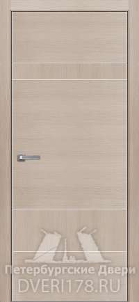 Дверь INVISIBLE ДГ ТИТАНИУМ 9 из экошпона в цвете капучино