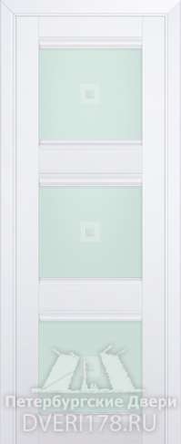 Дверь-купе 4U из экошпона в цвете Аляска стекло Узор матовый 1