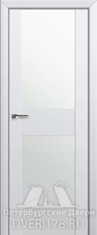 Дверь-купе 11U из экошпона в цвете Аляска стекло Белый триплекс