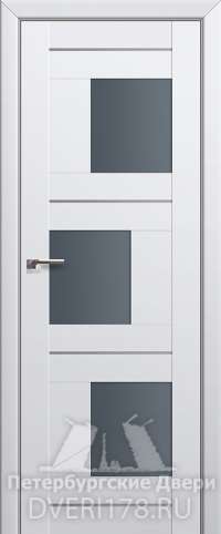 Дверь-купе 13U из экошпона в цвете Аляска стекло Графит