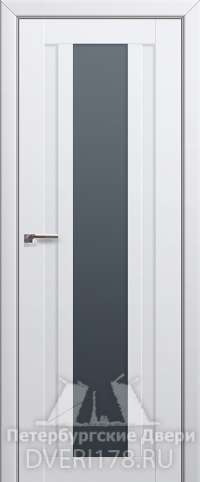 Дверь-купе 16U из экошпона в цвете Аляска стекло Графит