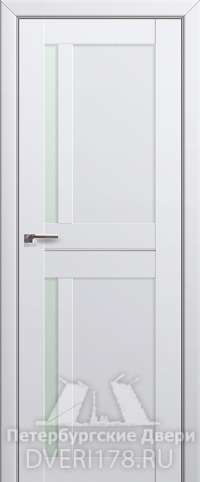 Дверь-купе 19U из экошпона в цвете Аляска стекло Матовый