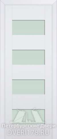 Дверь-купе 46U из экошпона в цвете Аляска стекло Матовый