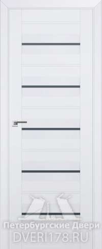 Дверь-купе 48U из экошпона в цвете Аляска стекло Графит