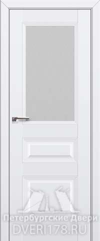 Дверь-купе 67U из экошпона в цвете Аляска стекло Ромб