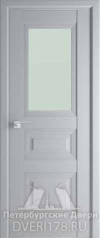 Двустворчатая дверь 83U из экошпона в цвете Манхэттен стекло Матовый