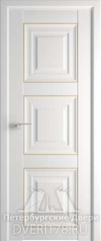 Двустворчатая дверь 96U из экошпона в цвете Аляска