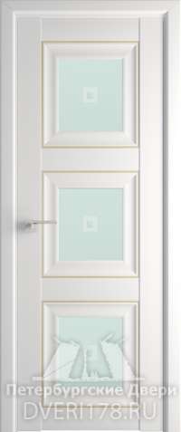 Дверь-купе 97U из экошпона в цвете Аляска стекло Узор матовый 1