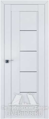 Дверь-купе 2.10U из экошпона в цвете Аляска стекло Графит