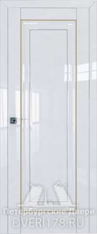 Дверь-купе 23L покрытая эмалью в цвете Белый люкс