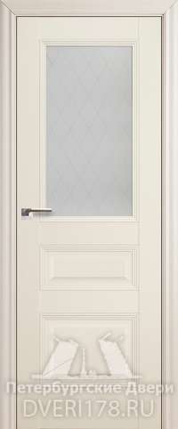 Дверь-купе 67X из экошпона в цвете Эш Вайт стекло Ромб