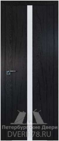 Дверь 2.04XN из экошпона в цвете Дарк браун стекло Белый лак