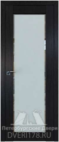 Дверь-купе 2.19XN из экошпона в цвете Дарк браун стекло Square матовое