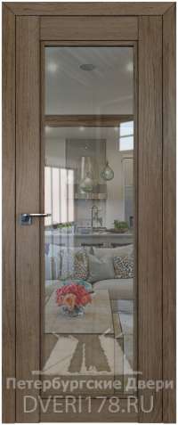 Дверь-купе 2.33XN из экошпона в цвете Салинас темный стекло Прозрачное