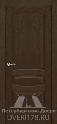 Рото-дверь ПГ Дублин 8 шпонированная в цвете Дуб сандал