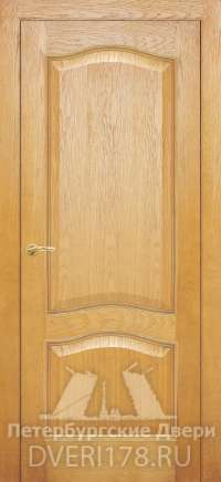 Дверь-пенал ПГ Палермо 6 шпонированная в цвете Дуб карамель