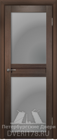 Дверь INVISIBLE ДО КВАДРО 6 из экошпона в цвете Венге седой стекло Сатинат Белый