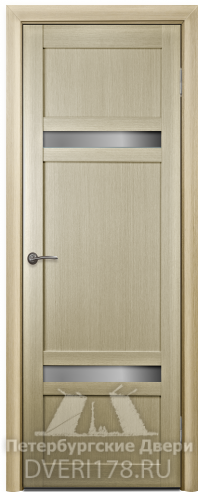 Дверь-пенал ДО КВАДРО 8 из экошпона в цвете Ясень шимо стекло Сатинат Белый