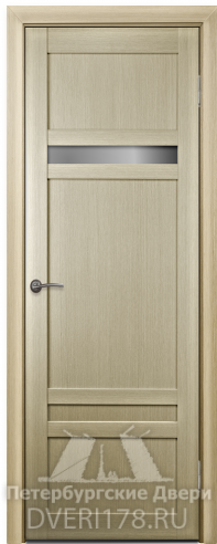 Дверь INVISIBLE ДО КВАДРО 13 из экошпона в цвете Ясень шимо стекло Сатинат Белый