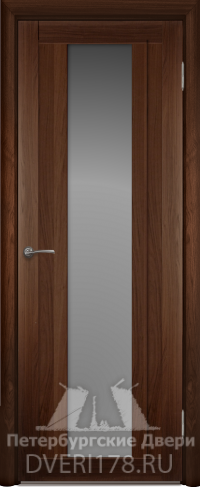 Дверь ДО Интеграл 14 из экошпона в цвете Венге стекло Сатинат Белый