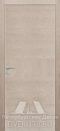 Маятниковая дверь ДГ Титаниум 1 из экошпона в цвете капучино