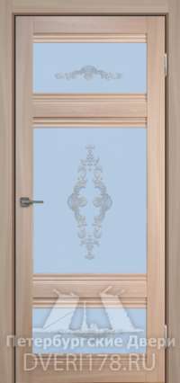 Дверь INVISIBLE ДО мадрид-9 из экошпона в цвете Ясень шимо стекло Сатинат Фантазия