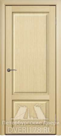 Дверь ДГ Рим-1 из экошпона в цвете Беленый Дуб