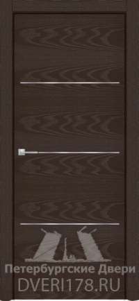 Дверь-купе PG TOLEDO 3 шпонированная в цвете ясень мокко