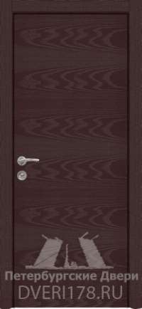 Дверь INVISIBLE PG TOLEDO 5 шпонированная в цвете ясень бренди