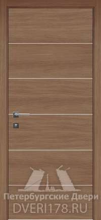 Дверь ДГ Сити 4 из экошпона в цвете Тик