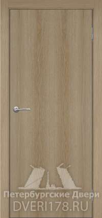 Дверь ДГ гладкое усил. из экошпона в цвете Тополь