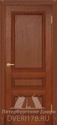 Дверь ПГ Римини из массива дуба в цвете Дуб коньяк