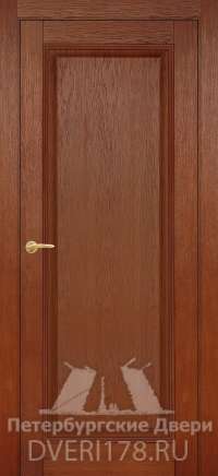 Дверь ДГ Бергамо из массива дуба в цвете Дуб коньяк