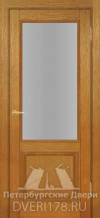 Дверь INVISIBLE ДО Новара из массива дуба в цвете Дуб карамель стекло Сатинат Белый