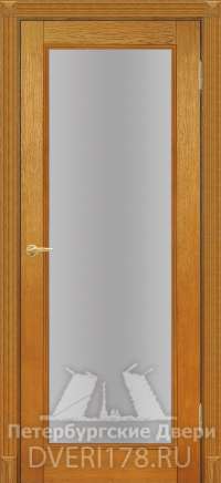 Дверь-купе ДО Багемо из массива дуба в цвете Дуб карамель стекло Сатинат Белый