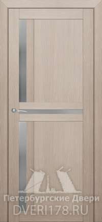 Дверь INVISIBLE ДО Интеграл 1 из экошпона в цвете Ясень шимо стекло Сатинат Белый