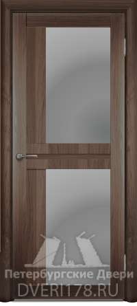 Дверь INVISIBLE ДО Интеграл 5 из экошпона в цвете Венге стекло Сатинат Белый