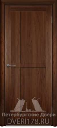 Рото-дверь ДГ Интеграл 22 из экошпона в цвете Орех