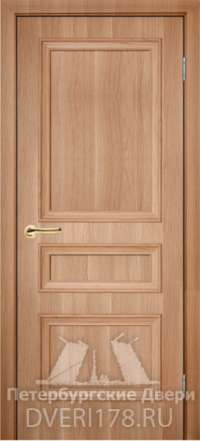 Дверь INVISIBLE ДГ Атлантика 2 из экошпона в цвете Дуб Янтарь