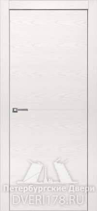 Дверь-купе ДГ Гладкое М1 шпонированная в цвете Ясень белый