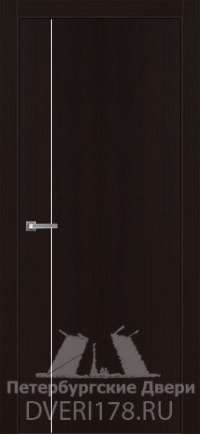 Дверь-купе ДГ Гладкое М-6 шпонированная в цвете Венге темный